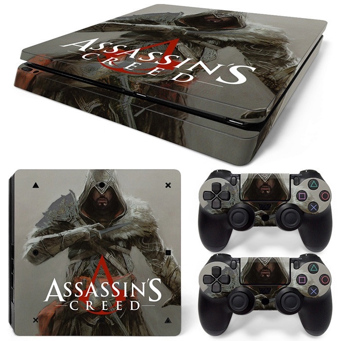 Decal dán hình assassin's creed bảo vệ cho bộ điều khiển và tay cầm chơi game ps4 playstation 4 slim