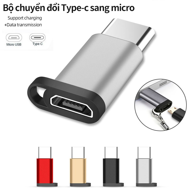 Cổng Chuyển Đổi MicroUSB Sang Type C, typeC,type-C