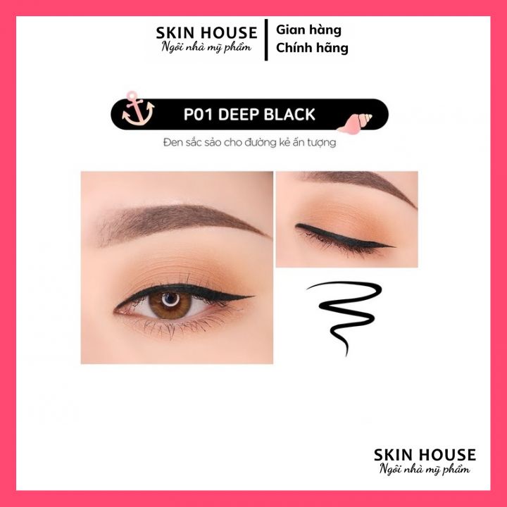 Bút Dạ Kẻ Mắt Black Rouge Power Proof Pen Liner Không Lem Siêu Chống Nước