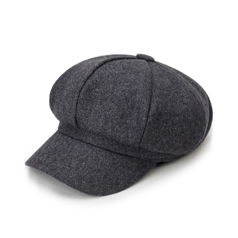 Fashionable woolen beret hat for men and women, young and unique