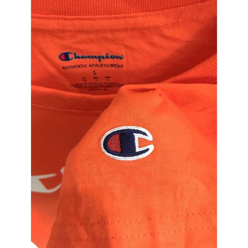 ÁO THUN CHAMPION® GRAPHIC TEE ORANGE - 100% AUTHENTIC chính hãng Mỹ