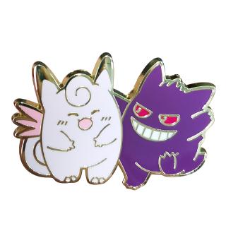 Clefable và Gengar cứng men pin ma dễ thương bạn bè ditto Bộ sưu tập Halloween