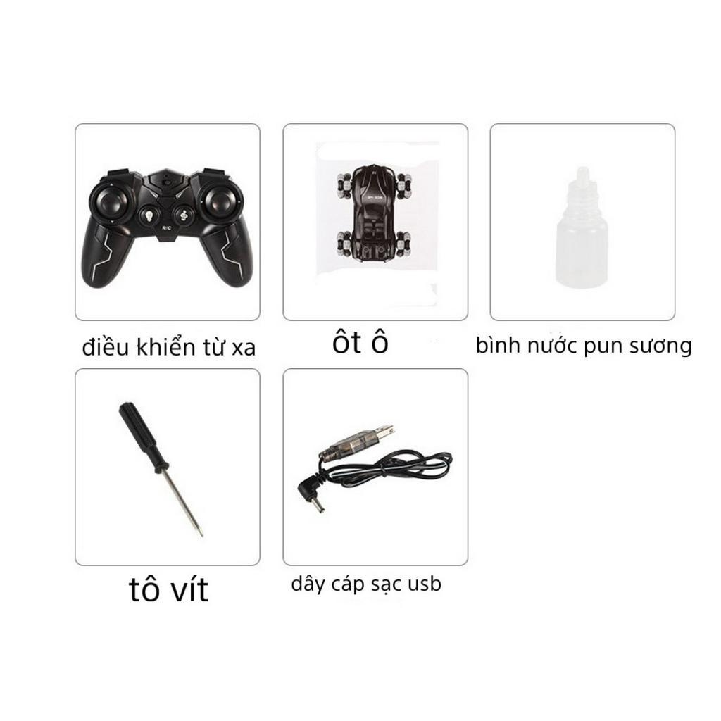 ÔTÔ ĐIỀU KHIỂN TỪ XA XE KIỂU DÁNG XE ĐUA CÓ CHỨC NĂNG PHUN SƯƠNG KÉP CHO BÉ TRAI HOẶC GÁI KEM CÁP SẠC ĐIỆN USB