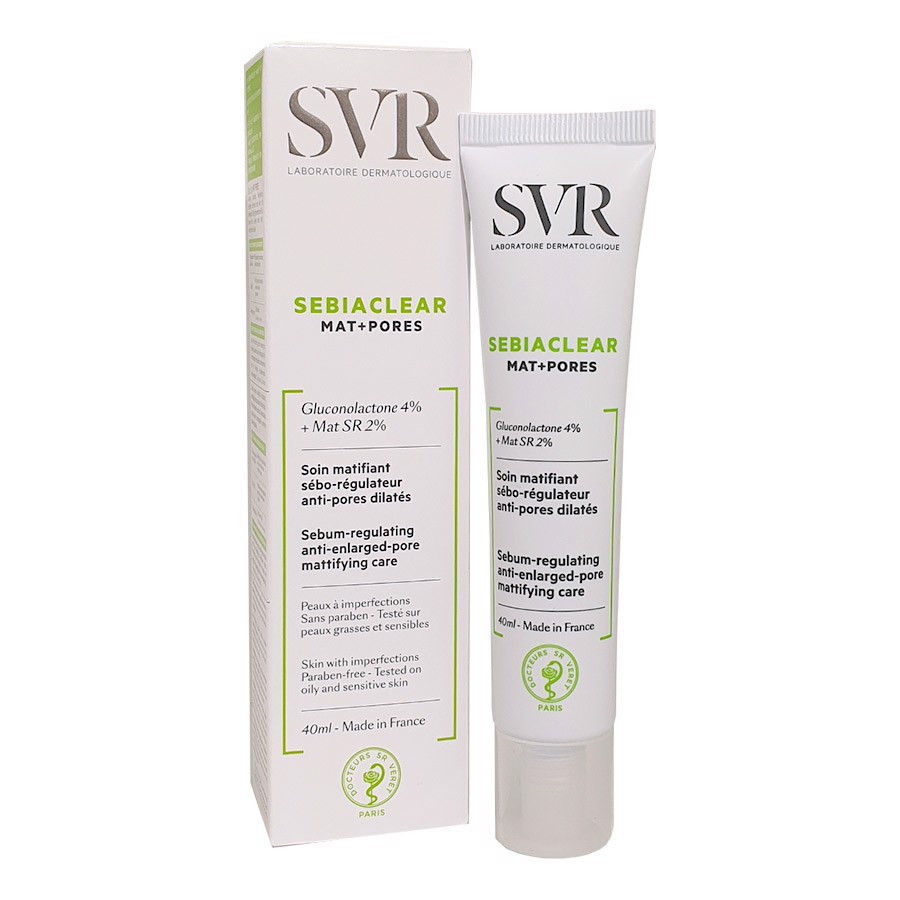 Kem Dưỡng SVR Sebiaclear Mat+Pores 40ml giảm mụn kiềm dầu và se nhỏ lỗ chân lông