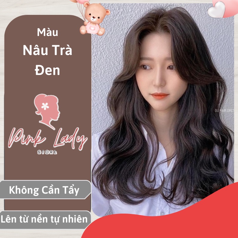 Thuốc nhuộm tóc nâu trà đen không tẩy tại nhà giá rẻ chính hãng OL10