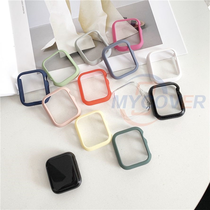 Ốp Cứng Bảo Vệ Mặt Đồng Hồ Thông Minh Series7 6 SE 5 4 3 2 1 Kích Thước 41mm 45mm 44mm 42mm 40mm 38mm