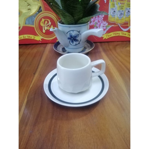 Tách sứ Nhật có dĩa