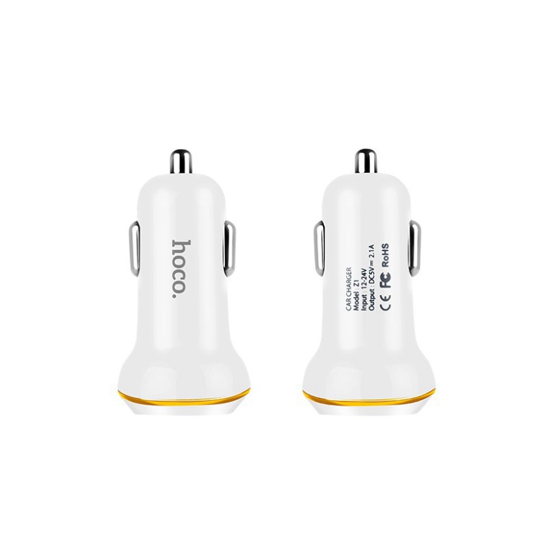 Tẩu sạc ô tô Hoco Z1 2 cổng USB 2.1A