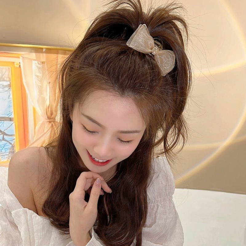 Kẹp Tóc Hình Bướm Đính Đá Pha Lê Đơn Giản Thời Trang Phong Cách Hàn Quốc Dành Cho Nữ