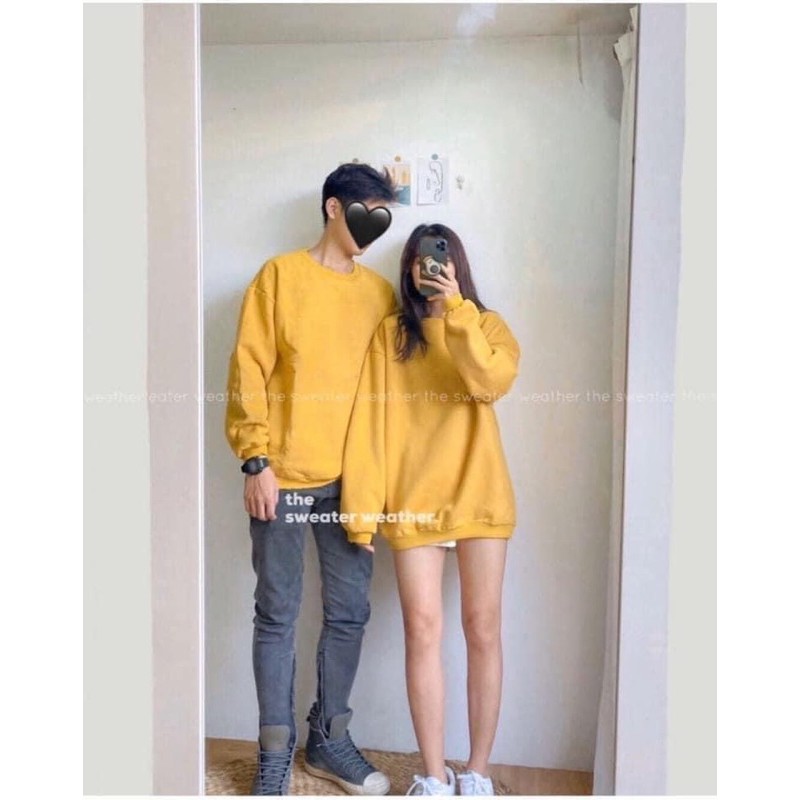 ÁO ĐÔI SWT TRƠN NAM NỮ FOM TO