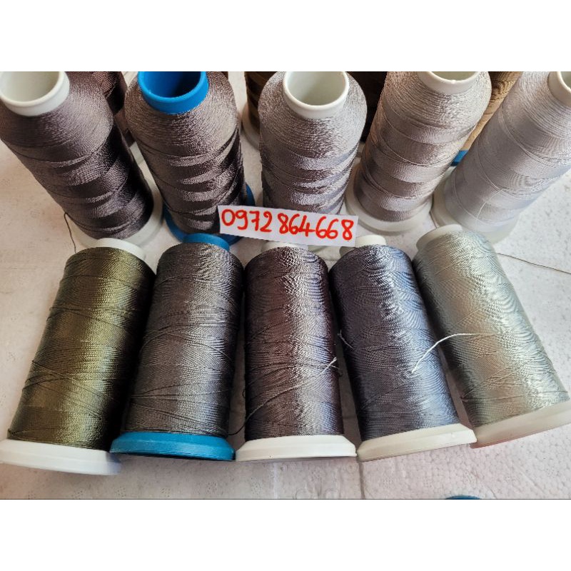 Chỉ dù 420d/3, 500d/3 sợi số 6 hoặc 7 ( khoảng 0,8mm)