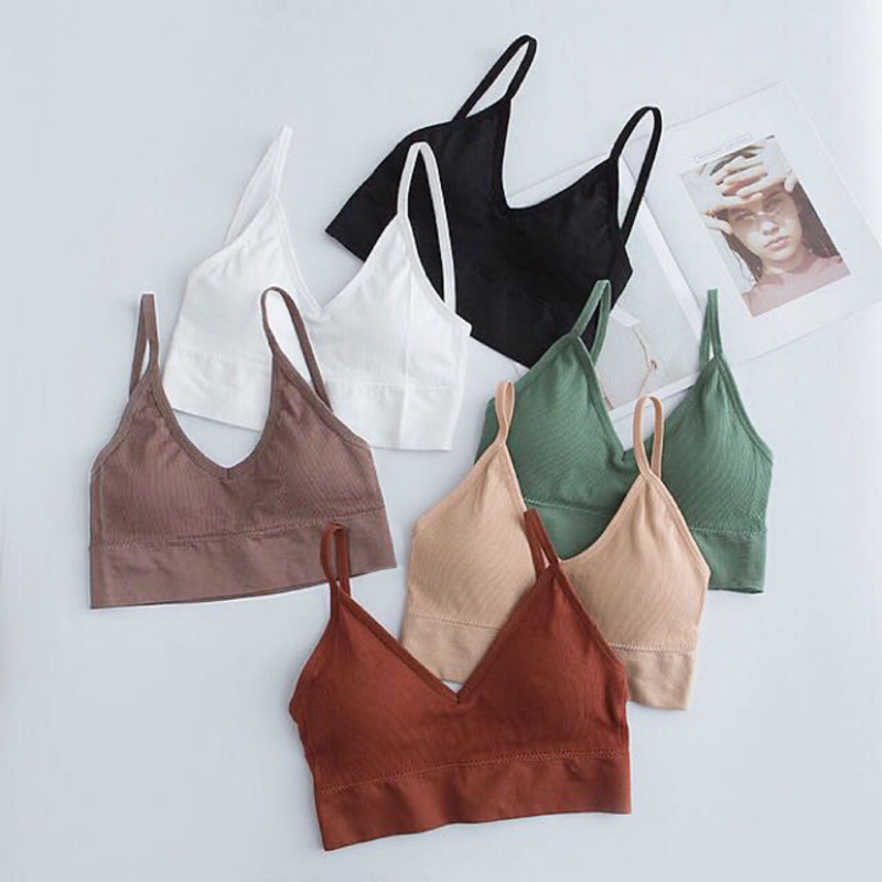 [Hàng Có Sẵn] Áo Lót Thể Thao Không Gọng Thoáng Khí Chữ U Lưng Đẹp Đơn Giản Thoải Mái Cho Nữ | BigBuy360 - bigbuy360.vn