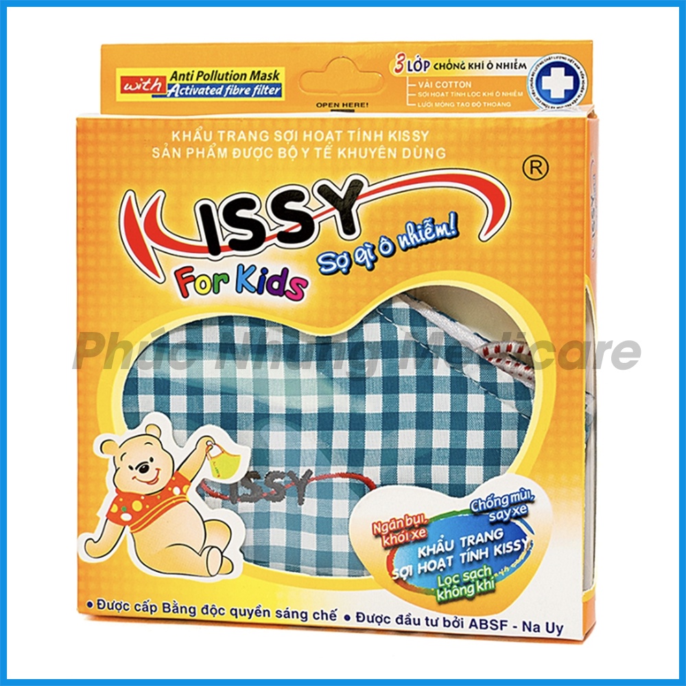 Khẩu Trang Kissy cho Trẻ 4-10 tuổi - Sợi Hoạt Tính - Chống Bụi Mịn Hiệu Quả
