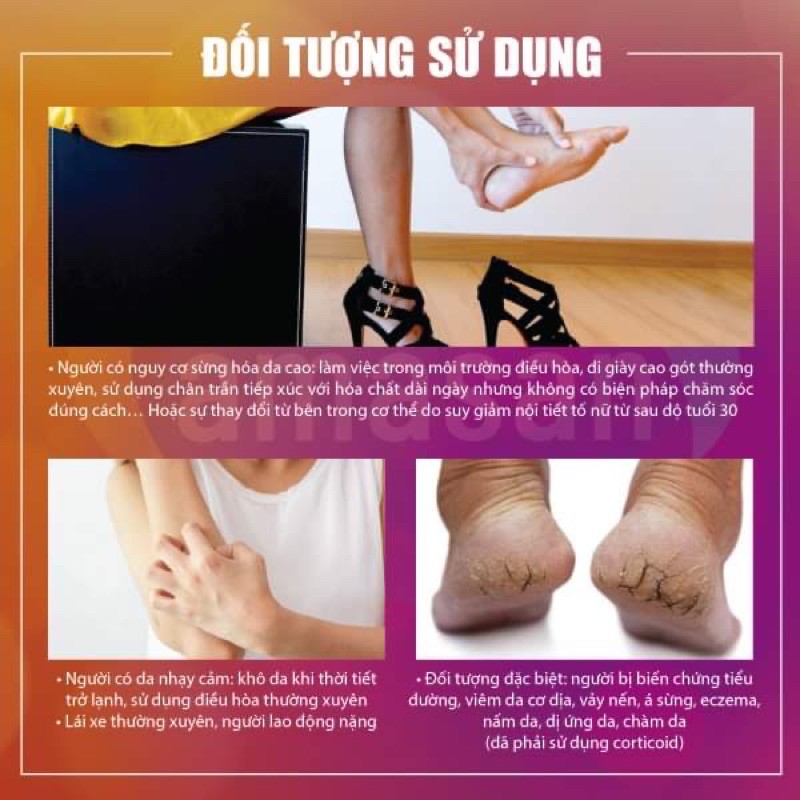 Kem bôi da Đức Amasan 75ml - Tiêu sừng, làm mềm, dưỡng ẩm cho da, ngăn chai sạn, nứt nẻ tay chân