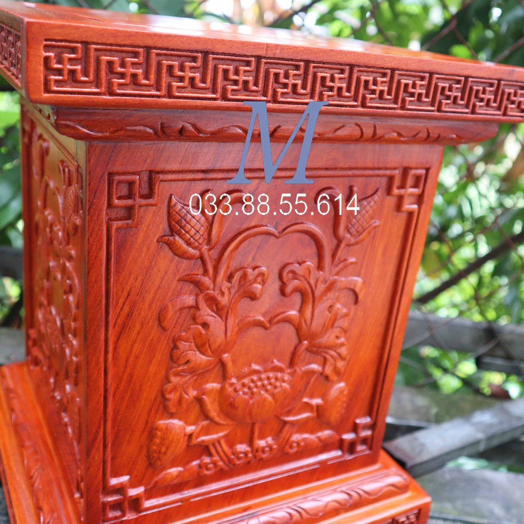 Đôn chân loa kê phong thủy gỗ hương cao 40cm | BigBuy360 - bigbuy360.vn