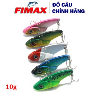 Hộp 5 con mồi cá sắt câu cá lóc, cá chẽm, cá mú, câu cá lóc mồi chìm cực nhạy, mồi câu cá quả (10g/4.5cm)