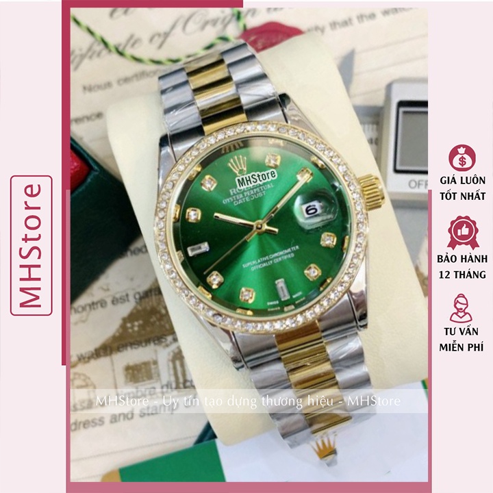 Đồng hồ nam RL 8125 dây thép không gỉ, tích hợp lịch ngày, chính hãng đẹp giá rẻ sang trọng lịch lãm [Tặng thêm pin]