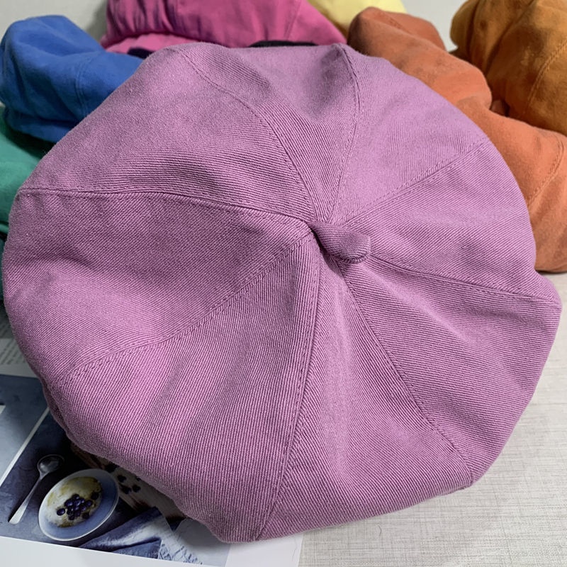 Mũ Beret Màu Trơn Phong Cách Hàn Quốc Mới Cho Nữ