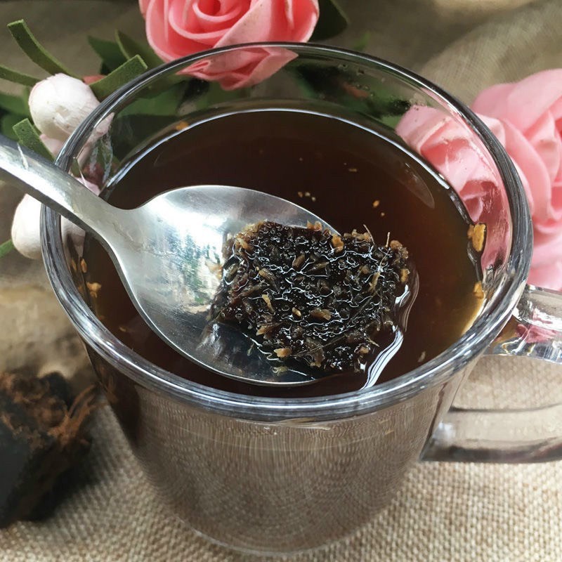 Trà gừng đường đen thơm ngon pha nước sôi hòa tan 500g