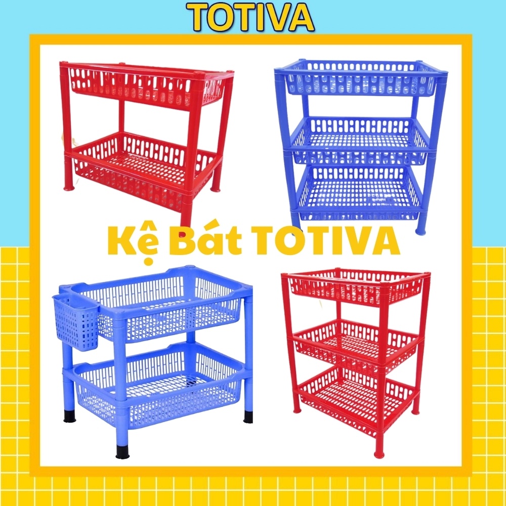 Giá úp bát Totiva kệ úp bát đĩa 2 tầng 5508-2, 3 tầng 5508-3 kệ úp bát đĩa indo Việt Nhật