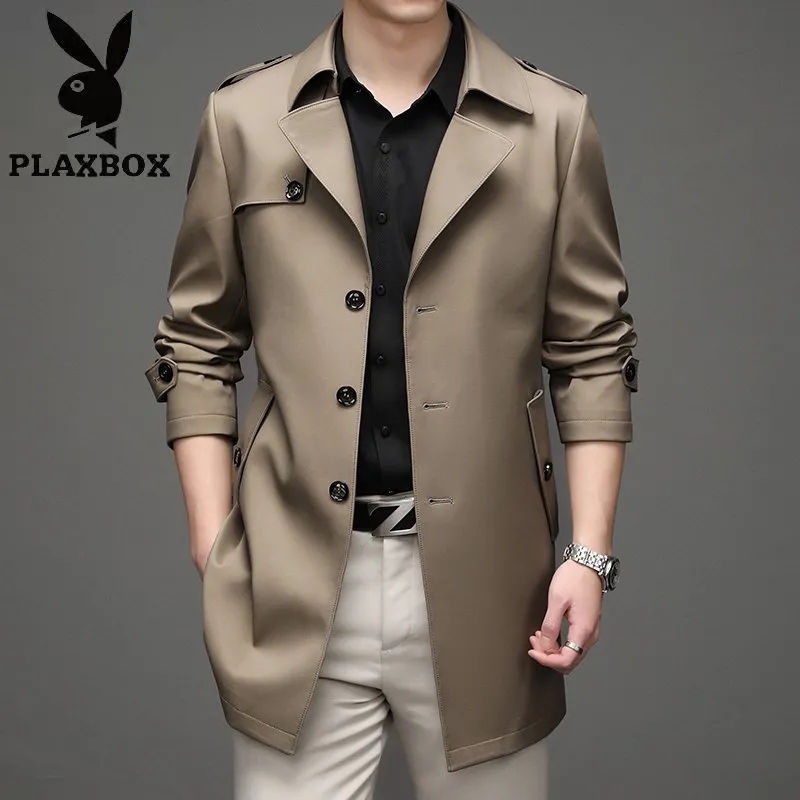 Áo Khoác Nam Chống Gió Phong Cách Doanh Nhân Thời Trang Xuân Thu Mới 2022