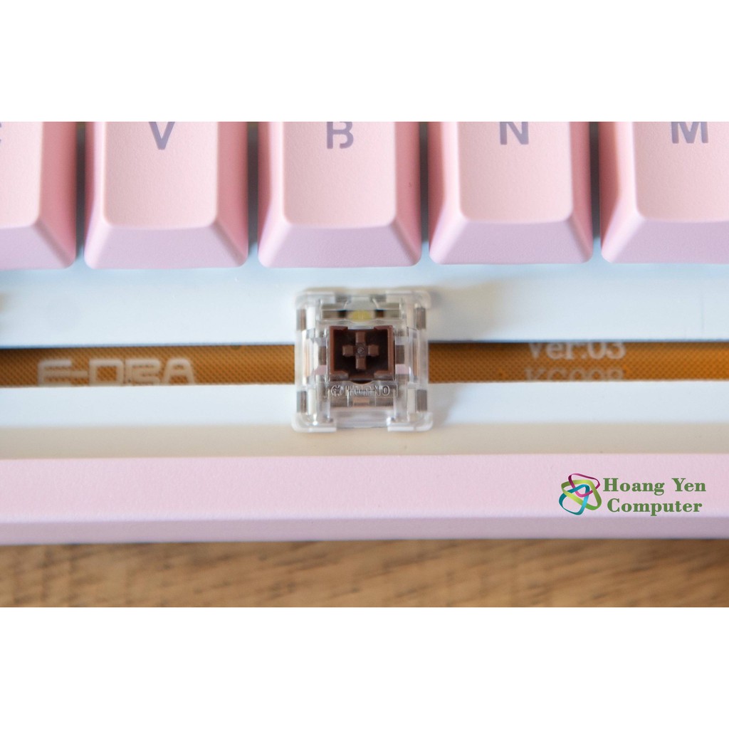 [PINK] Bàn Phím Cơ E-Dra EK387 Dream PINK Đèn Led Trắng, Chống Nước - BH 2 Năm Chính Hãng - Hưng Long PC