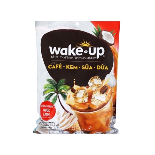 CÀ PHÊ KEM SỮA DỪA WAKE-UP