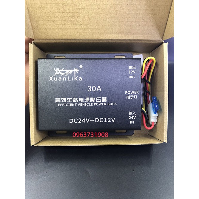 BỘ CHUYỂN ĐỔI NGUỒN ĐIỆN 24V XUỐNG 12V 30A