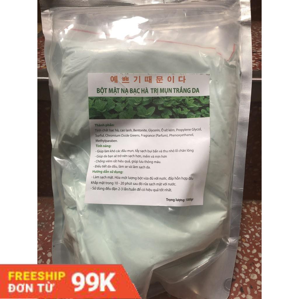Bột mặt nạ bạc hà