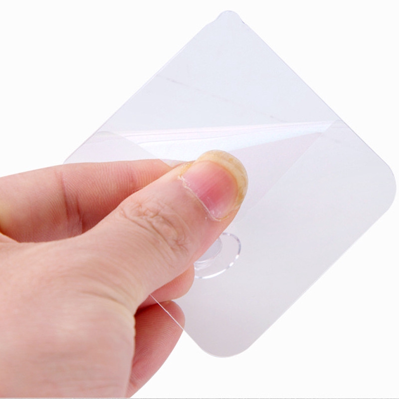 Móc treo phích cắm trong suốt dán tường tiện lợi