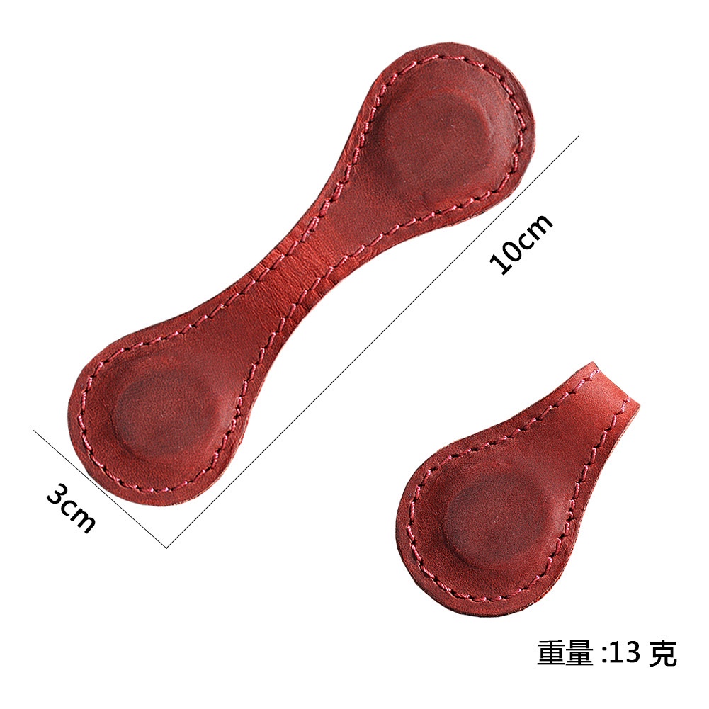 Kẹp Đánh Dấu Trang Sách Hai Mặt Từ Tính Bằng Da Bò Handmade Sáng Tạo