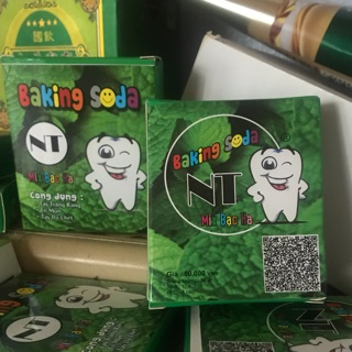 Baking soda mix bạc hà hang chuẩn