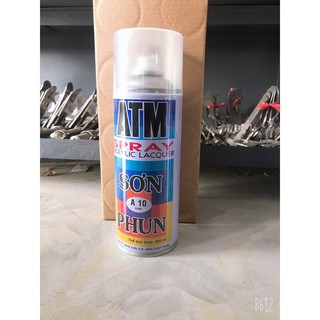 Sơn Xịt ATM SPRAY A10 Phủ Bóng Dùng Trên Mọi Vật Liệu