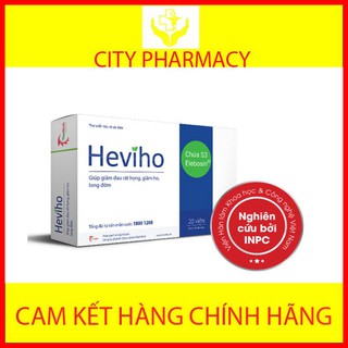 Viên uống Heviho giúp giảm viêm đường hô hấp cấp & mạn tính 20 viên
