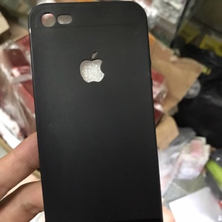 Ốp Iphone 5-6-6plus-7-7plus-X-XS-XR-XS MAX lưng đen hở táo
