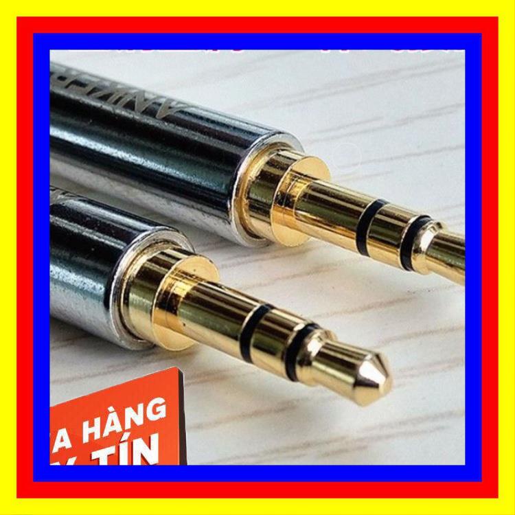 Cáp loa hai đầu jack 3.5 bọc dù dài 1.5m