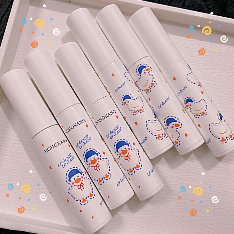 [Hàng mới về] Son bóng PHOERA màu trắng hình chú vịt thiết kế dễ thương | BigBuy360 - bigbuy360.vn