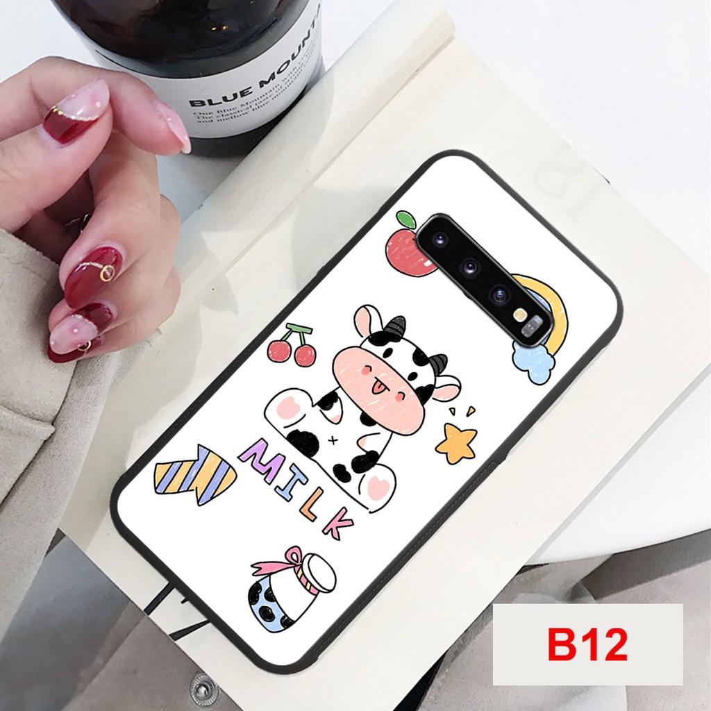 ỐP LƯNG SAMSUNG S10/S10E/S10 PLUS/S10 5G HÌNH BÒ SỮA MOO IN HÌNH ĐỘC LẠ
