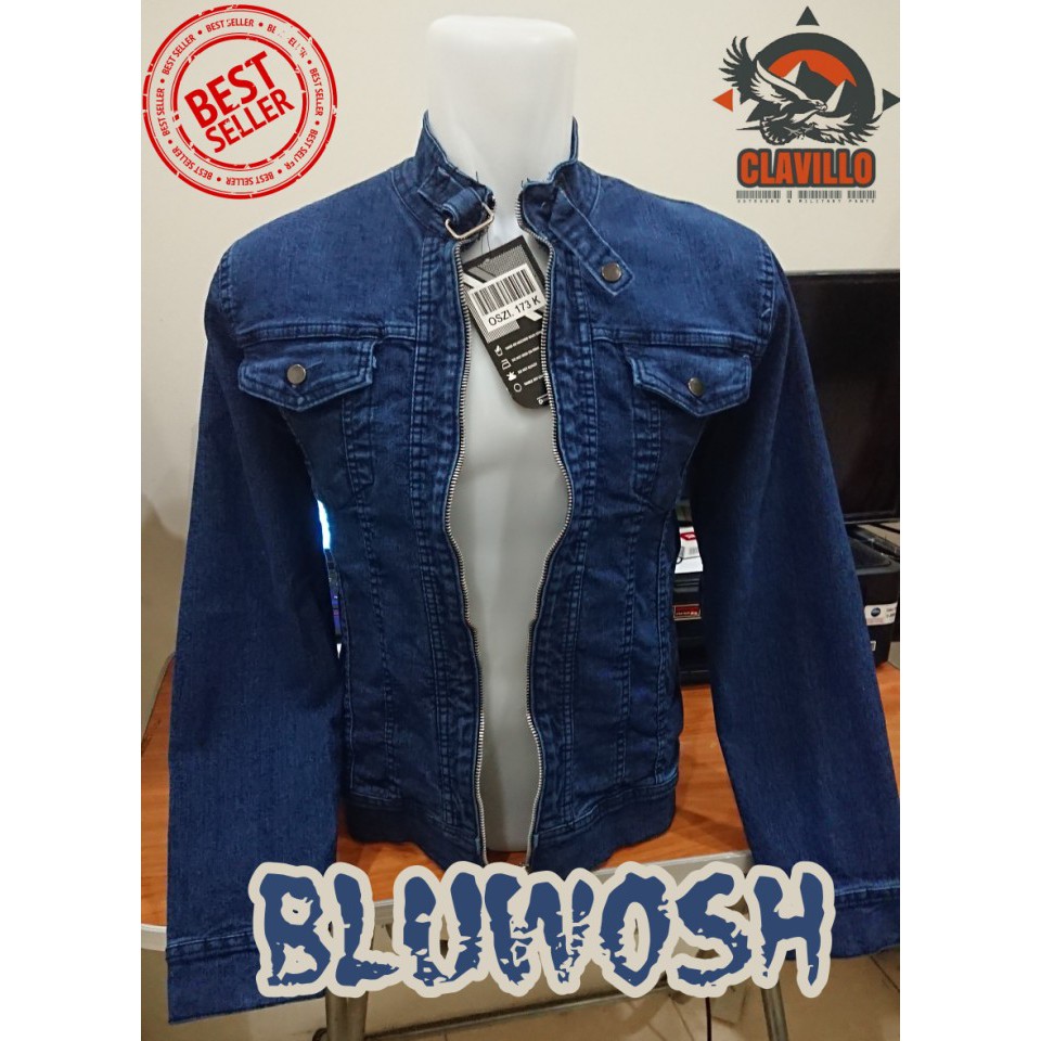 Áo Khoác Jeans Nam Tay Ngắn In Hình Cá Tính Thời Trang W T By654