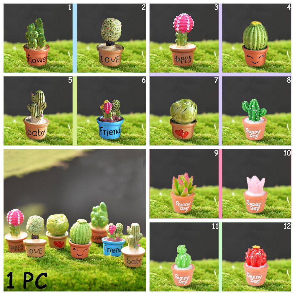 Mô Hình Cây Xương Rồng Mini Bằng Nhựa Dễ Thương Trang Trí Nhà Cửa/ Sân Vườn