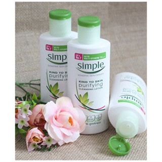 (Tặng Mặt Nạ) Sữa Tẩy trang Simple Kind to Skin Purifying Cleansing Lotion 200ml