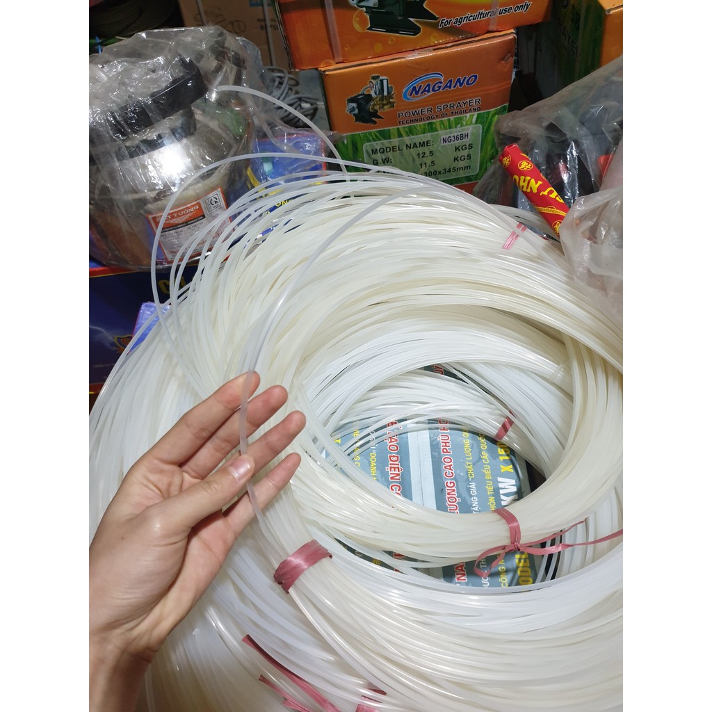 (Nhiều size) 1m- Cước cắt cỏ, phạt cỏ, dây quấn trong đầu lưỡi phát cỏ - tiện dụng ngoài trời