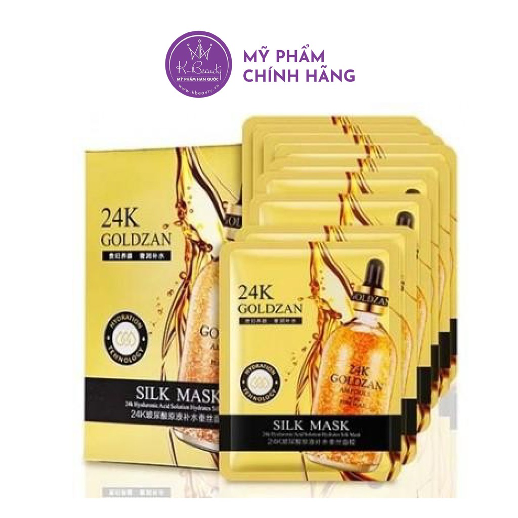 Mặt Nạ Dưỡng Trắng, Chống Lão Hóa 24k Goldzan Kbeautyvn