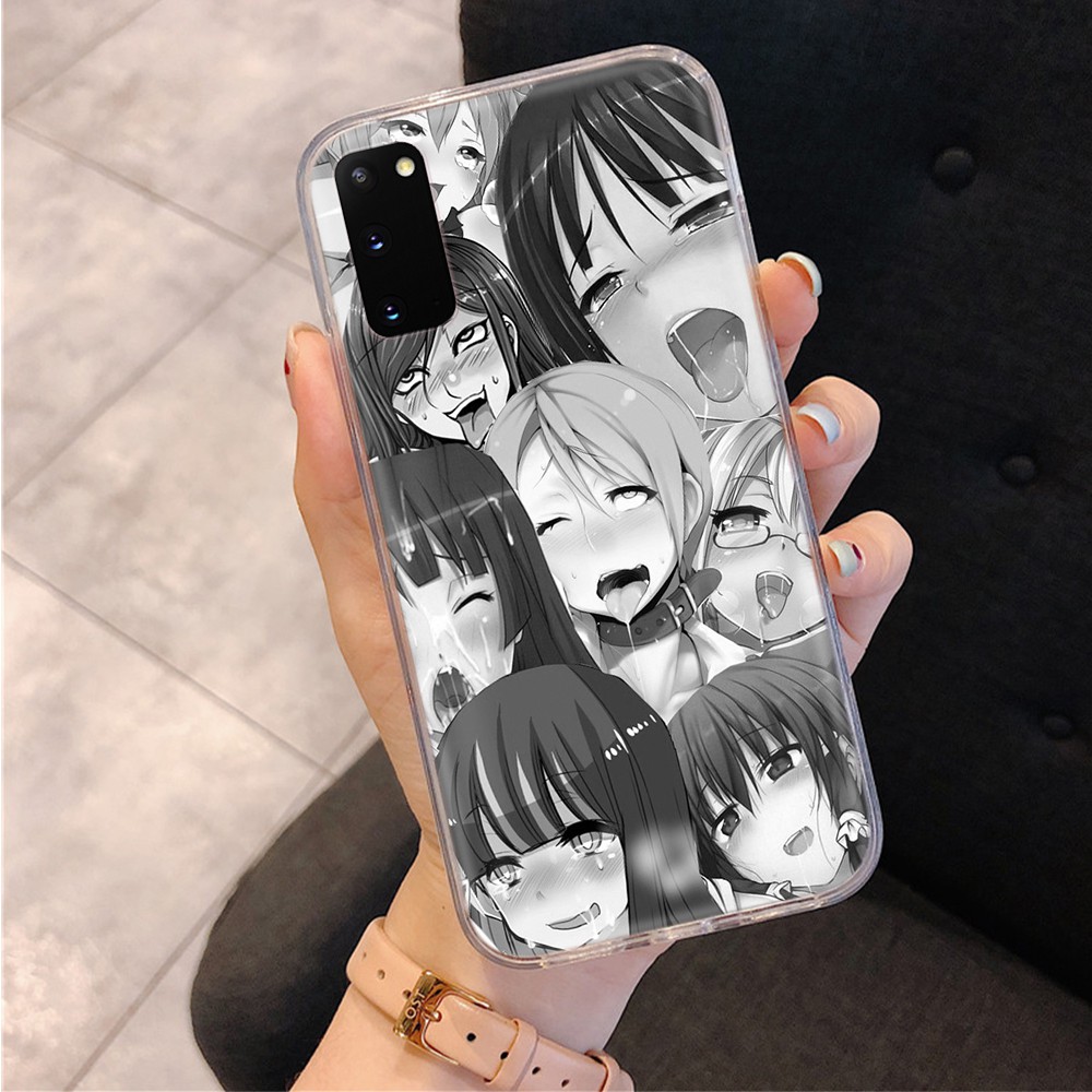 Ốp Điện Thoại Trong Suốt In Hình Anime Ahegao Cho Asus Zenfone 4 Selfie 3s Pro 3 Zoom Max Plus