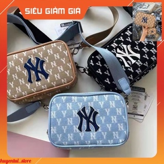 Túi MLB đeo chéo denim unisex 2chi tiết hàng đẹp chuẩn from