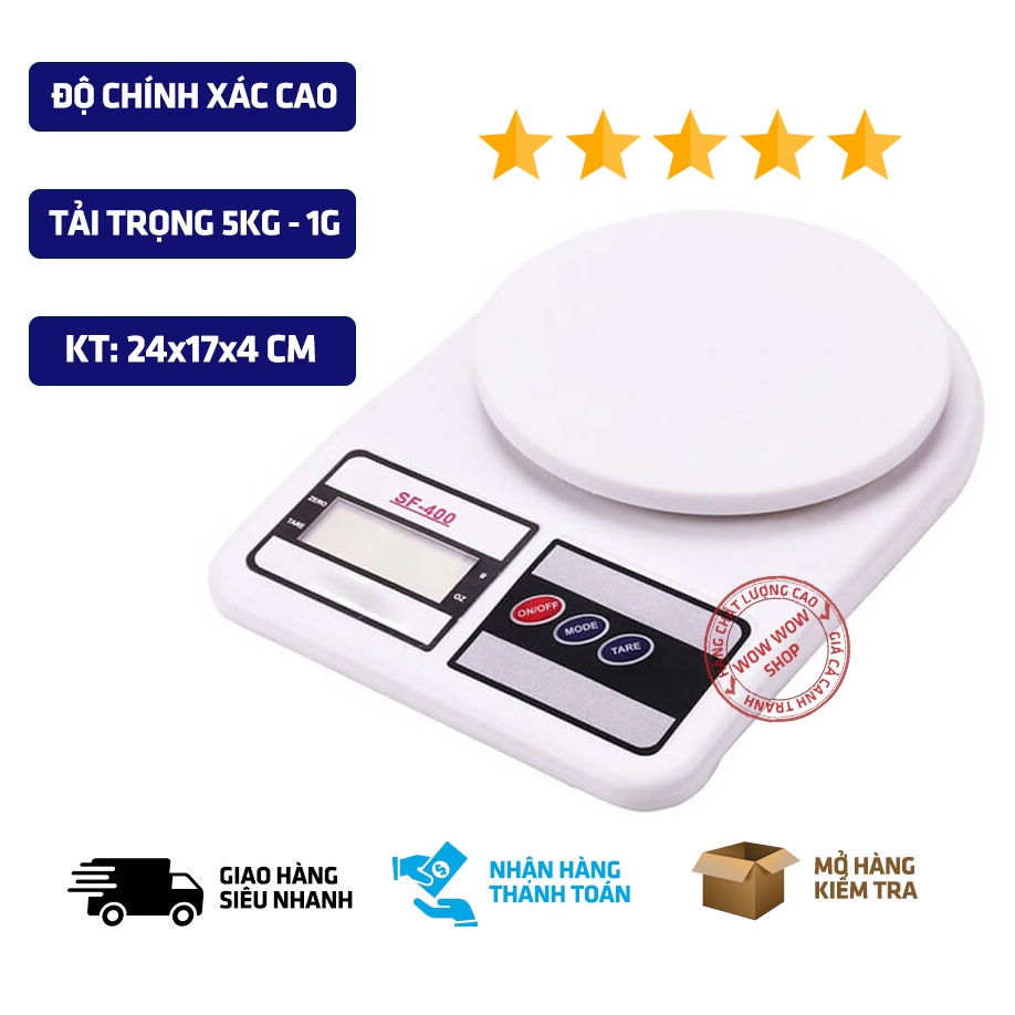 Cân điện tử mini SF-400 (Trắng)