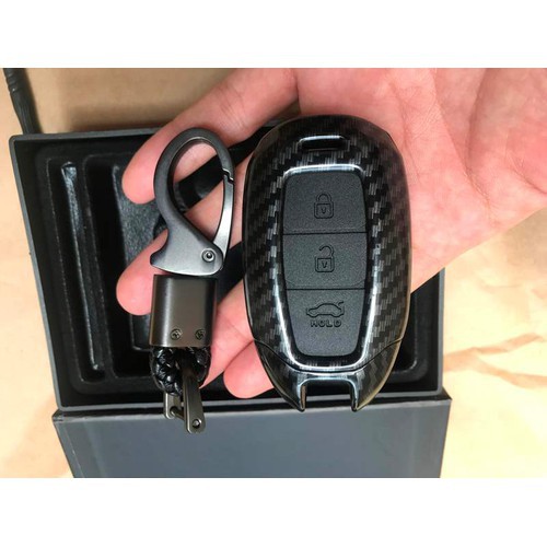 COMBO Lip chia pô + Ốp nắp xăng + Vỏ khóa cacbon ACCENT 2018-2019