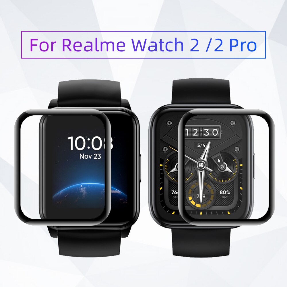 Ốp Bảo Vệ Mặt Đồng Hồ Bằng Sợi Carbon 3D Mềm Cho Realme Watch 3 / 3 Pro / 2 / 2 Pro