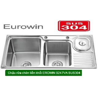 Chậu rửa chén 2 hộc Erowin 9247VA