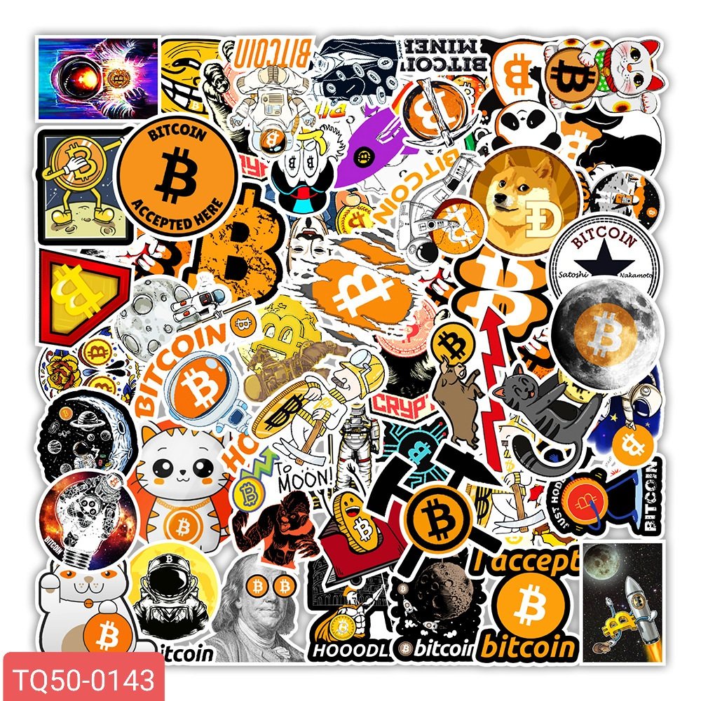 Sticker set 50 chiếc dán trang trí laptop, smartphone, bàn học hơn 50 mẫu